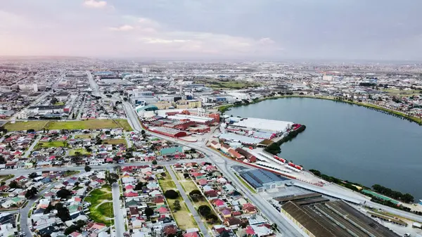 Une Vue Aérienne Port Elizabeth Afrique Sud — Photo