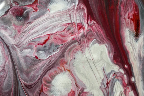 流体を注ぐアクリルで抽象的な絵画 — ストック写真