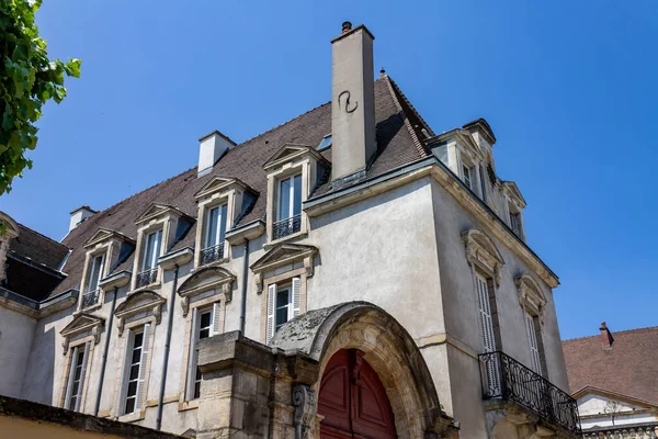 Stará Fasáda Budovy Proti Obloze Architektura Dijonu Francie — Stock fotografie