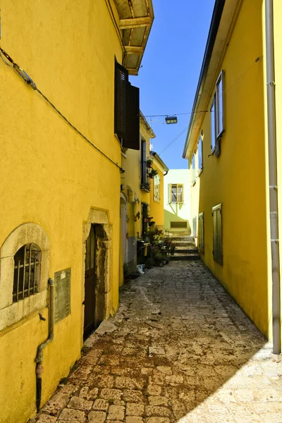 Een Dichtbij Van Een Straat Riccia Italie — Stockfoto