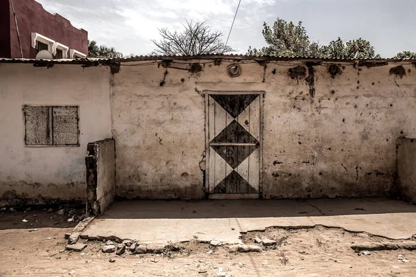 Зовнішній Вигляд Старого Будинку Гамбії — стокове фото
