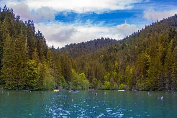 Чудовий Краєвид Озера Румунії — стокове фото