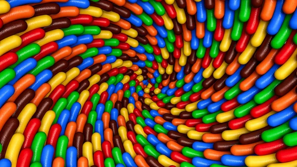 Ілюстрація Абстрактного Спірального Вихрового Фону Різнокольоровими Зморшками — стокове фото