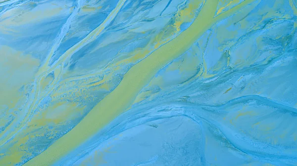 Una Pintura Acrílica Arte Fluido Abstracto Azul Claro — Foto de Stock
