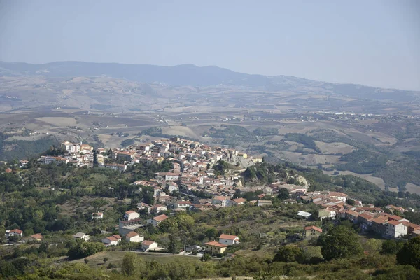 Panoramisch Uitzicht Het Dorp Baselice Benevento Italië — Stockfoto