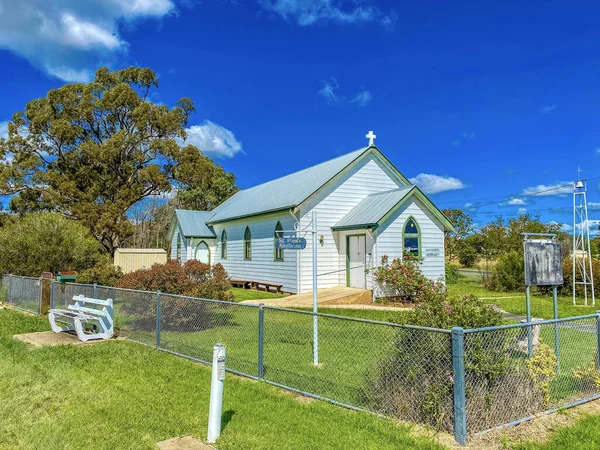 澳大利亚新南威尔士州Emmaville小镇一座古老教堂的美丽景色 — 图库照片