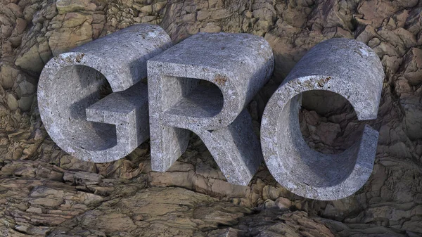 Grc 콘크리트 렌더링 — 스톡 사진