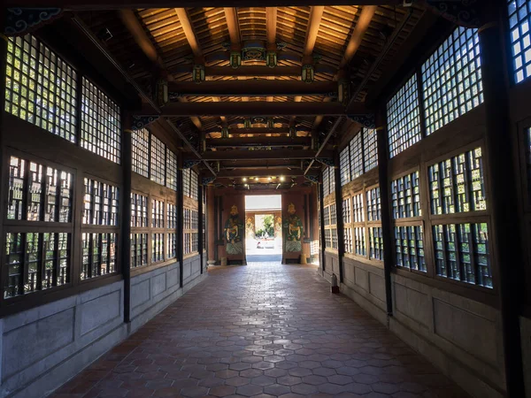 Een Corridor Een Oeroude Tempel — Stockfoto