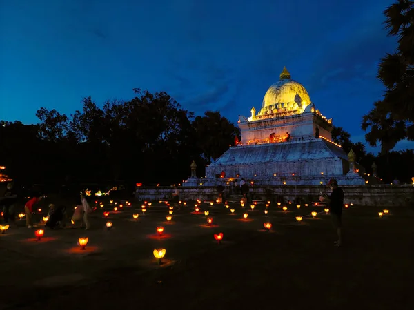 Een Swaminarayan Akshardham Hindu Tempel Spiritueel Culturele Campus Delhi India — Stockfoto