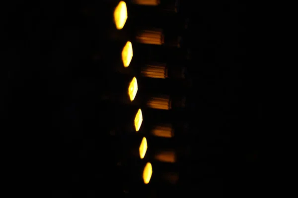 Fecho Vertical Dos Botões Placa Som Brilhar Escuridão Foco Selecionado — Fotografia de Stock