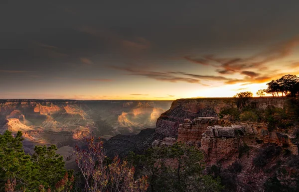 Piękne Ujęcie Wielkiego Kanionu Wschodzie Słońca — Zdjęcie stockowe