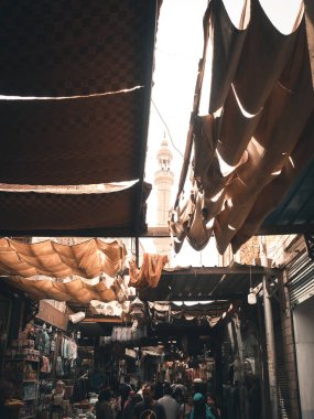 Asya, Mısır 'da güzel bir pazar manzarası