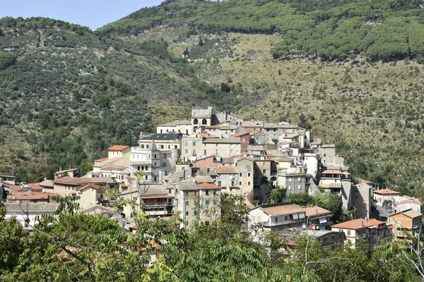 Uma Vista Panorâmica Aldeia Lenola Itália — Fotografia de Stock