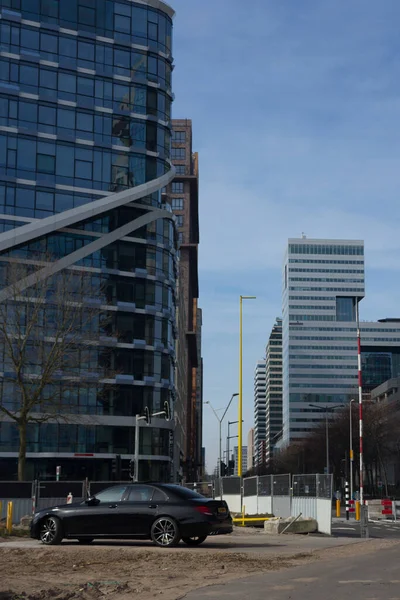 Vertical Shot Different Buildings Amsterdam Zuid Netherlands — Stock Photo, Image