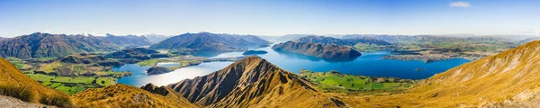 Uma Foto Panorâmica Pico Roys Wanaka Nova Zelândia — Fotografia de Stock