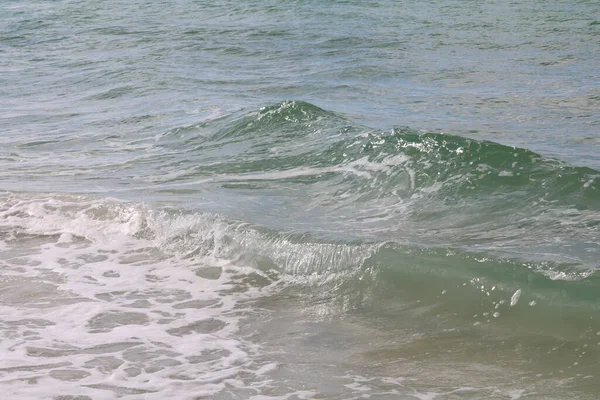 Closeup Wavy Ocean Sunlight — Stock Photo, Image