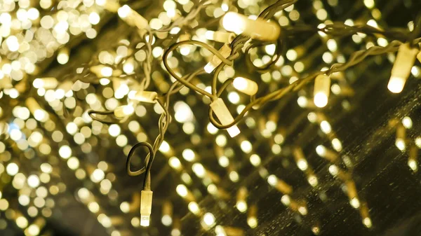 Glänsande Julbelysning Ett Skyltfönster Kvällen Köln Tyskland — Stockfoto