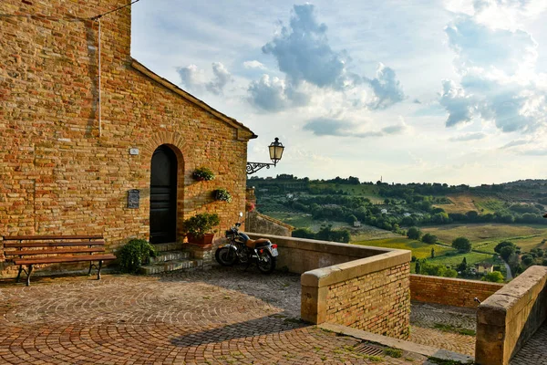 Uma Bela Vista Uma Paisagem Província Civitanova Alta Itália — Fotografia de Stock