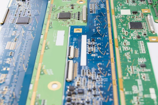 Eine Elektronische Hauptplatine Isometrischer Prozessor Mikrochip — Stockfoto