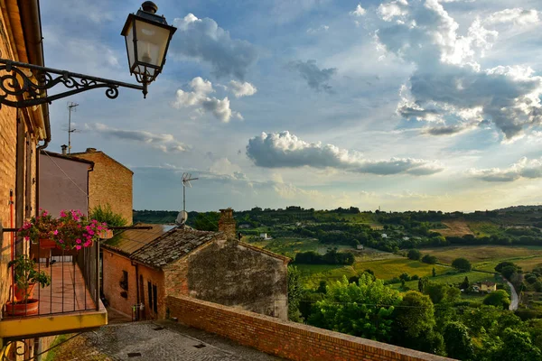 Una Splendida Vista Paesaggio Dalla Provincia Civitanova Alta Italia — Foto Stock
