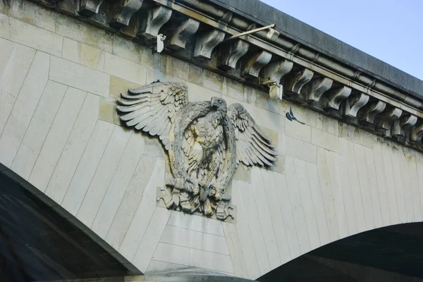 Primer Plano Del Águila Imperial Del Puente Iena París Francia — Foto de Stock