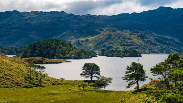 Aerial View Natural Landscape Scotland United Kingdom — Stock Photo, Image