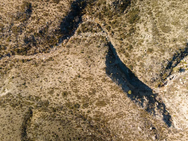 Egy Légi Felvétel Chihuahuan Sivatagról Texasban — Stock Fotó