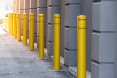 Ohio, Dayton 'da park direkleri duvara dayanıyor.