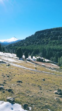 Şili 'de güzel bir dağ manzarası