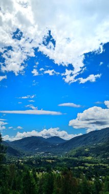 Şili 'de güzel bir dağ manzarası