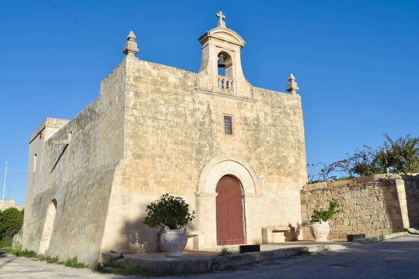 Malta Siggiewi Yakınlarındaki Hal Xluq Kırsal Kesimindeki Aziz Mary Kilisesine — Stok fotoğraf