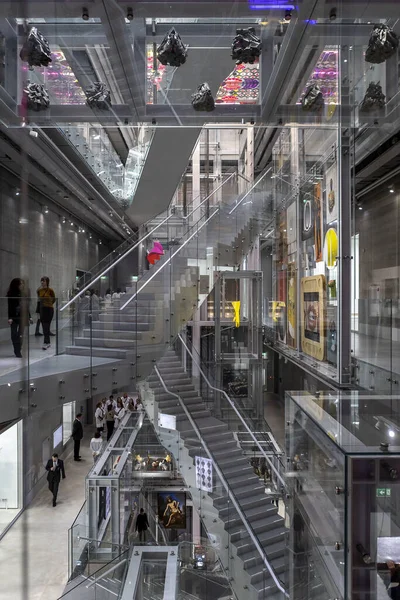 Interior Staircase Boijmans Van Beuningen Art Depot Storage Rooms Visitors — Stock Photo, Image