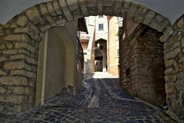 Gros Plan Une Rue Lenola Italie — Photo