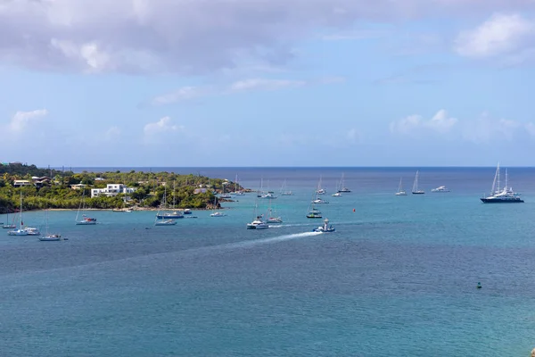 Een Stralende Zomerdag Het Saint Thomas Eiland Maagdeneilanden Met Boten — Stockfoto