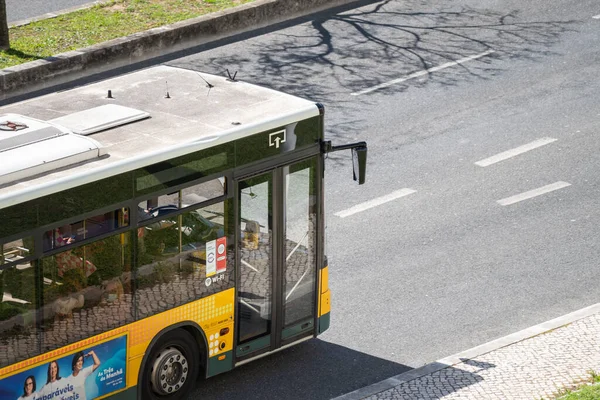 Public Bus Street Lisbon Portugal — Stock Photo, Image