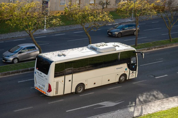 Фото Автобуса Компании Barraqueiro Transportes Лиссабоне — стоковое фото