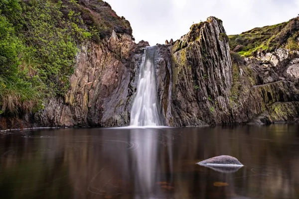 Une Vue Panoramique Sur Cascade Burn Lunklet Écosse — Photo