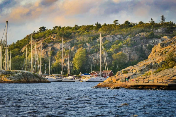 Piękny Widok Królestwa Szwecji Światłem Słonecznym — Zdjęcie stockowe