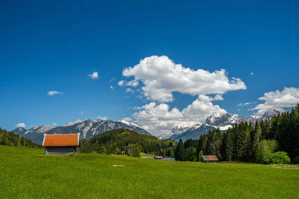 Plan Fascinant Paysage Montagneux Bavière Allemagne — Photo