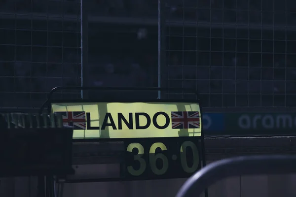 Ein Lando Fan Banner Beim Formel Grand Prix 2021 Austin — Stockfoto