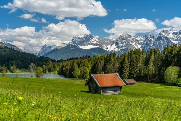 Uno Scatto Ipnotizzante Paesaggio Montuoso Baviera Germania — Foto Stock