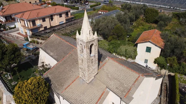 Aerial View Church Riva Del Garda Italy — Stock Photo, Image