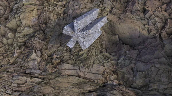 ปภาพของไอคอนของดาวจากคอนกร Tridimoanl บนพ นหล — ภาพถ่ายสต็อก