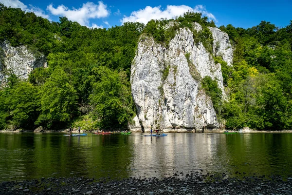 Ποταμός Δούναβης Στο Kelheim Βαυαρία Γερμανία — Φωτογραφία Αρχείου