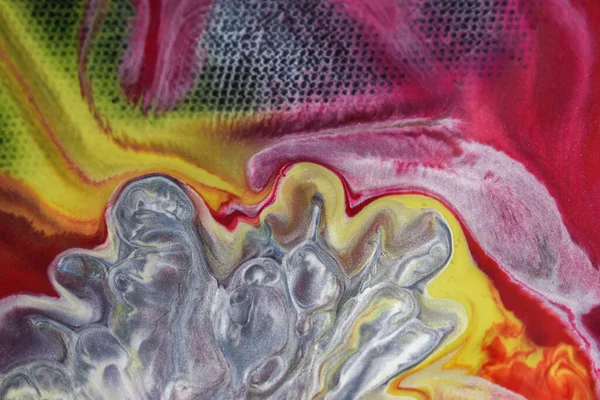 色彩豊かな抽象的流体画 — ストック写真