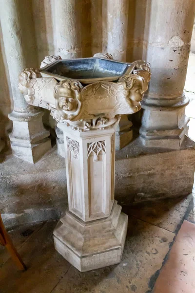 Interior Igreja São Miguel Dijon França Europa — Fotografia de Stock