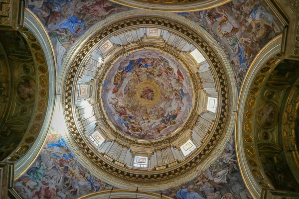 Interior Cúpula Catedral Nápoles Itália — Fotografia de Stock