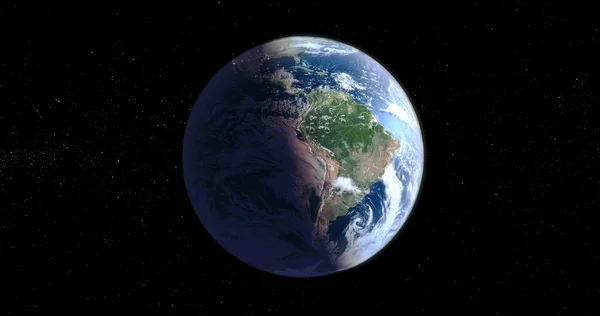 Тривимірне Відображення Землі Простору — стокове фото
