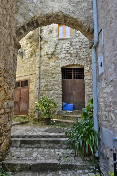Closeup Street Lenola Italy — Stock Photo, Image