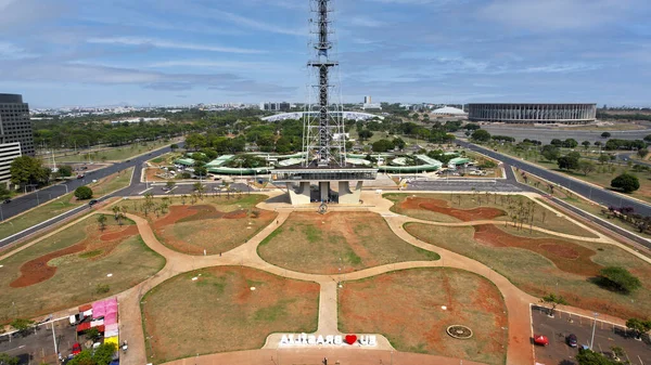 Bird Eye View Television Tower Park Brasilia — Stock Photo, Image